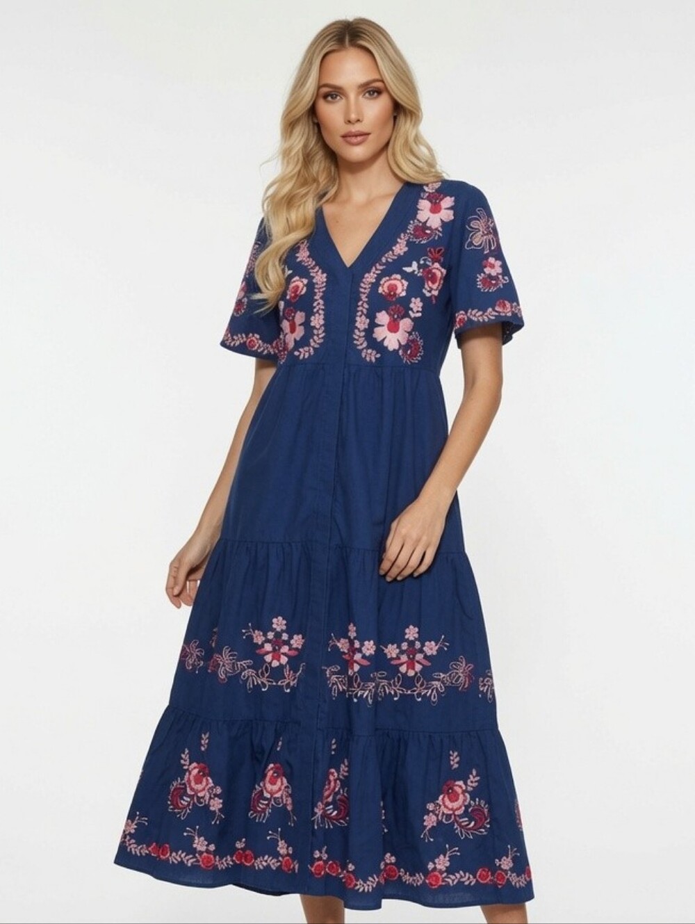 Jade Johnny Was Allegra Midi Dress